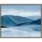 Indigo Range II (Mountain) by Annie Warren 20-in. W x 16-in. H. Canvas Wall Art Print Framed in Grey